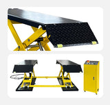 Car Electric Scissor Lift Mid Rise 8,000 LBS Capacity 110V Auto Lift Pneumatic Release Max. Lift Height 39.5"