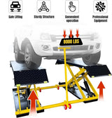 Car Electric Scissor Lift Mid Rise 8,000 LBS Capacity 110V Auto Lift Pneumatic Release Max. Lift Height 39.5"