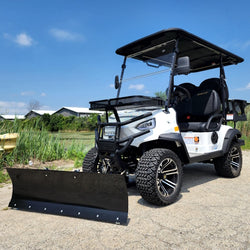Renegade Plus 2.0 Four Seater 48v Electric Golf Cart NEW W/PLOW - White