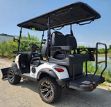 Renegade Plus 2.0 Four Seater 48v Electric Golf Cart NEW W/PLOW - White