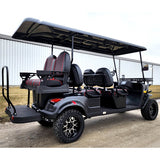 6 Seater Limo Renegade Electric Golf Cart Family Fun 48v 5000 Watt High Power Golf Cart