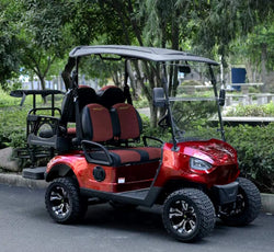 48V Electric Golf Cart 4 Seater Renegade Light Edition Utility Golf UTV - LIGHT EDITION - RED