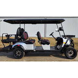 6 Seater Limo Renegade Electric Golf Cart Family Fun 48v 5000 Watt High Power Golf Cart
