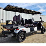 6 Seater Limo Renegade Electric Golf Cart Family Fun 48v 5000 Watt High Power Golf Cart