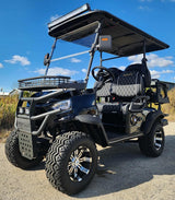 4 Seater Renegade V3 Electric Golf Cart Family Fun 72v 4000 Watt High Power Golf Cart - SILVER