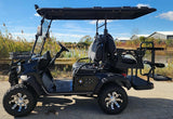 4 Seater Renegade V3 Electric Golf Cart Family Fun 72v 4000 Watt High Power Golf Cart - SILVER