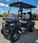 4 Seater Renegade V3 Electric Golf Cart Family Fun 72v 4000 Watt High Power Golf Cart - SILVER
