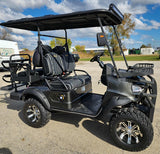 4 Seater Renegade V3 Electric Golf Cart Family Fun 72v 4000 Watt High Power Golf Cart - RED