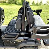 6 Seater Limo Renegade V3 Electric Golf Cart Family Fun 72v 4000 Watt High Power Golf Cart - BLUE
