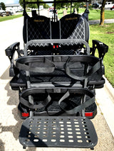 6 Seater Limo Renegade V3 Electric Golf Cart Family Fun 72v 4000 Watt High Power Golf Cart - BLUE