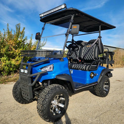 4 Seater Renegade V3 Electric Golf Cart Family Fun 72v High Power Golf Cart - BLUE