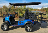4 Seater Renegade V3 Electric Golf Cart Family Fun 72v 4000 Watt High Power Golf Cart - SILVER