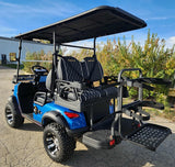 4 Seater Renegade V3 Electric Golf Cart Family Fun 72v High Power Golf Cart - BLUE