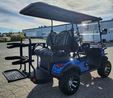 4 Seater Renegade V3 Electric Golf Cart Family Fun 72v 4000 Watt High Power Golf Cart - SILVER