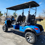 Four Front Renegade V3 Electric Golf Cart Family Fun 72v 4000 Watt High Power Golf Cart - BLUE