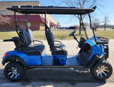 Four Front Renegade V3 Electric Golf Cart Family Fun 72v 4000 Watt High Power Golf Cart - BLACK