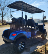 Four Front Renegade V3 Electric Golf Cart Family Fun 72v 4000 Watt High Power Golf Cart - BLUE