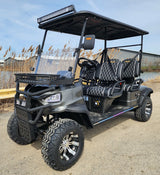 Four Front Renegade V3 Electric Golf Cart Family Fun 72v 4000 Watt High Power Golf Cart - BLACK