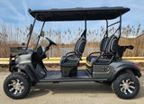 Four Front Renegade V3 Electric Golf Cart Family Fun 72v 4000 Watt High Power Golf Cart - BLACK