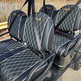Four Front Renegade V3 Electric Golf Cart Family Fun 72v 4000 Watt High Power Golf Cart - BLACK