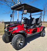 Four Front Renegade V3 Electric Golf Cart Family Fun 72v 4000 Watt High Power Golf Cart - BLUE