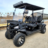 Four Front Renegade V3 Electric Golf Cart Family Fun 72v 4000 Watt High Power Golf Cart - BLACK