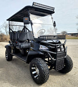 Four Front Renegade V3 Electric Golf Cart Family Fun 72v 4000 Watt High Power Golf Cart - BLACK