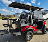 4 Seater Renegade V3 Electric Golf Cart Family Fun 72v 4000 Watt High Power Golf Cart - SILVER