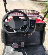 6 Seater Limo Renegade Electric Golf Cart Family Fun 72v 4000 Watt High Power Golf Cart - RED