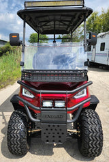 6 Seater Limo Renegade Electric Golf Cart Family Fun 72v 4000 Watt High Power Golf Cart - RED
