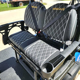 6 Seater Limo Renegade V3 Electric Golf Cart Family Fun 72v 4000 Watt High Power Golf Cart - BLUE