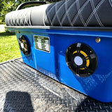 6 Seater Limo Renegade V3 Electric Golf Cart Family Fun 72v 4000 Watt High Power Golf Cart - BLUE