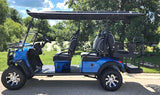 6 Seater Limo Renegade V3 Electric Golf Cart Family Fun 72v 4000 Watt High Power Golf Cart - BLUE
