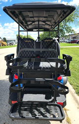 6 Seater Limo Renegade V3 Electric Golf Cart Family Fun 72v 4000 Watt High Power Golf Cart - BLUE