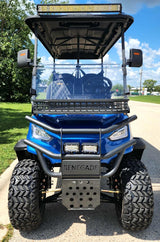 6 Seater Limo Renegade V3 Electric Golf Cart Family Fun 72v 4000 Watt High Power Golf Cart - BLUE