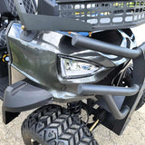 GSI - 6 Seater Limo Renegade V3 Electric Golf Cart Family Fun 72v 4000 Watt High Power Golf Cart - DARK GREY