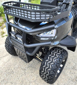 GSI - 6 Seater Limo Renegade V3 Electric Golf Cart Family Fun 72v 4000 Watt High Power Golf Cart - BLACK