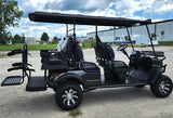 6 Seater Limo Renegade V3 Electric Golf Cart Family Fun 72v 4000 Watt High Power Golf Cart - BLUE