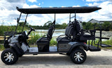 6 Seater Limo Renegade V3 Electric Golf Cart Family Fun 72v 4000 Watt High Power Golf Cart - BLUE