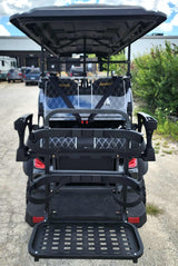 6 Seater Limo Renegade V3 Electric Golf Cart Family Fun 72v 4000 Watt High Power Golf Cart - BLUE