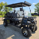 Limo Renegade V3 6 Seater Electric Golf Cart Family Fun 72v 4000 Watt High Power Golf Cart - DARK GREY