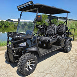 Limo Renegade V3 6 Seater Electric Golf Cart Family Fun 72v 4000 Watt High Power Golf Cart - BLUE