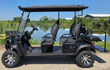 Limo Renegade V3 6 Seater Electric Golf Cart Family Fun 72v 4000 Watt High Power Golf Cart - RED