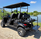 Limo Renegade V3 6 Seater Electric Golf Cart Family Fun 72v 4000 Watt High Power Golf Cart - DARK GREY