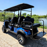 Limo Renegade V3 6 Seater Electric Golf Cart Family Fun 72v 4000 Watt High Power Golf Cart - RED
