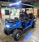 Limo Renegade V3 6 Seater Electric Golf Cart Family Fun 72v 4000 Watt High Power Golf Cart - DARK GREY