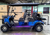 Limo Renegade V3 6 Seater Electric Golf Cart Family Fun 72v 4000 Watt High Power Golf Cart - DARK GREY