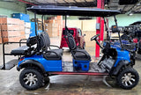 Limo Renegade V3 6 Seater Electric Golf Cart Family Fun 72v 4000 Watt High Power Golf Cart - BLUE