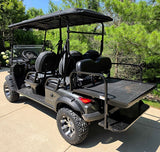 Limo Renegade V3 6 Seater Electric Golf Cart Family Fun 72v 4000 Watt High Power Golf Cart - BLACK