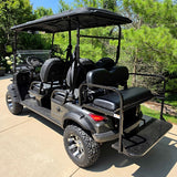 Limo Renegade V3 6 Seater Electric Golf Cart Family Fun 72v 4000 Watt High Power Golf Cart - DARK GREY